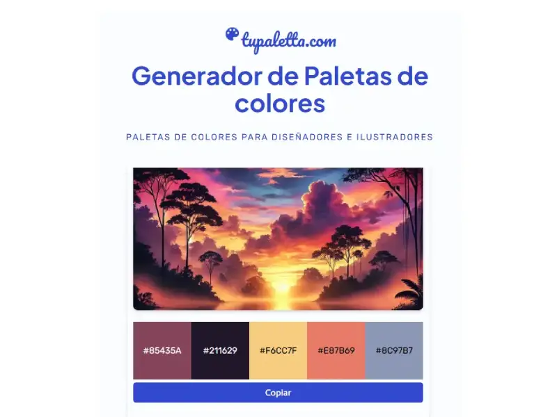 Generador de paletas de colores tupaletta.com